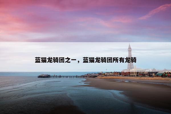 蓝猫龙骑团之一，蓝猫龙骑团所有龙骑