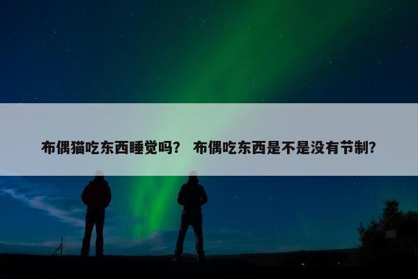 布偶猫吃东西睡觉吗？ 布偶吃东西是不是没有节制？