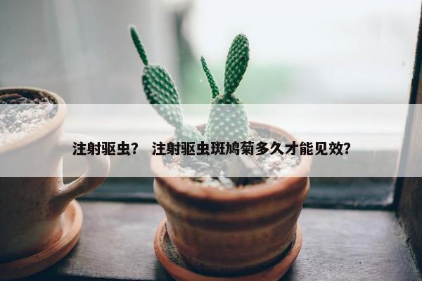 注射驱虫？ 注射驱虫斑鸠菊多久才能见效？