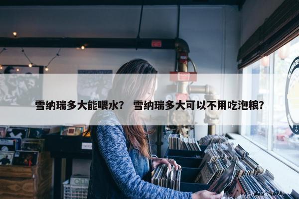 雪纳瑞多大能喂水？ 雪纳瑞多大可以不用吃泡粮？