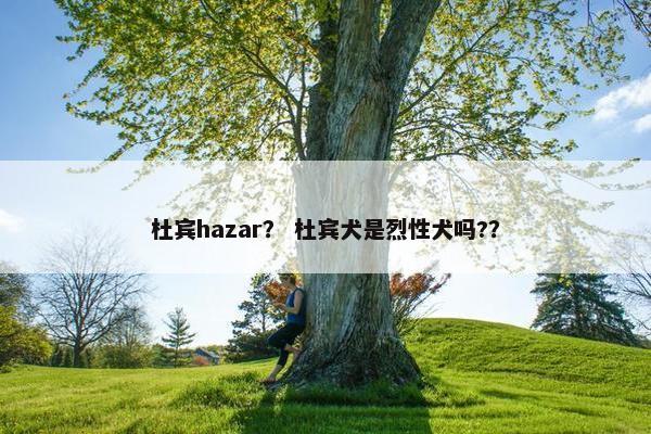 杜宾hazar？ 杜宾犬是烈性犬吗?？