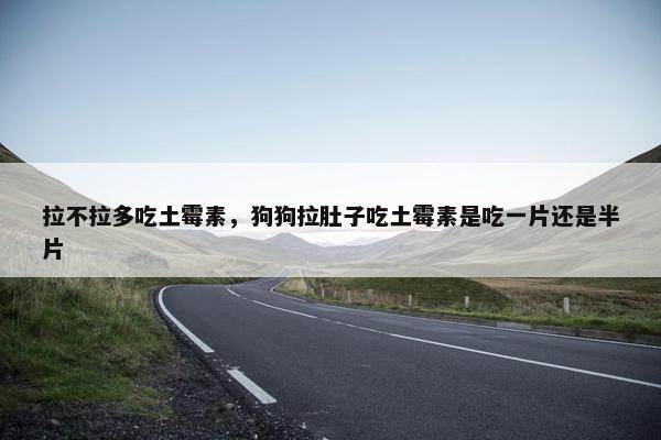 拉不拉多吃土霉素，狗狗拉肚子吃土霉素是吃一片还是半片