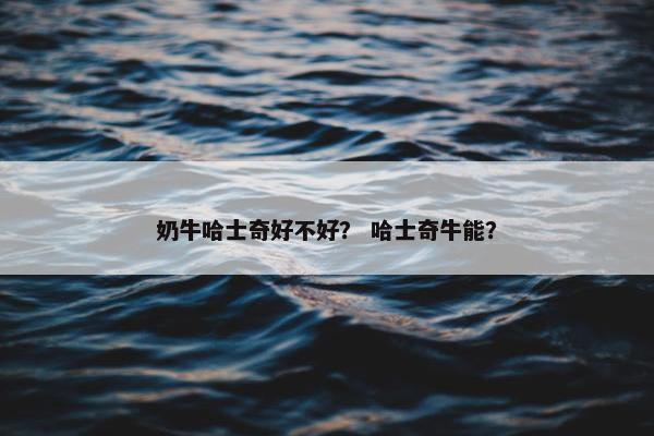 奶牛哈士奇好不好？ 哈士奇牛能？