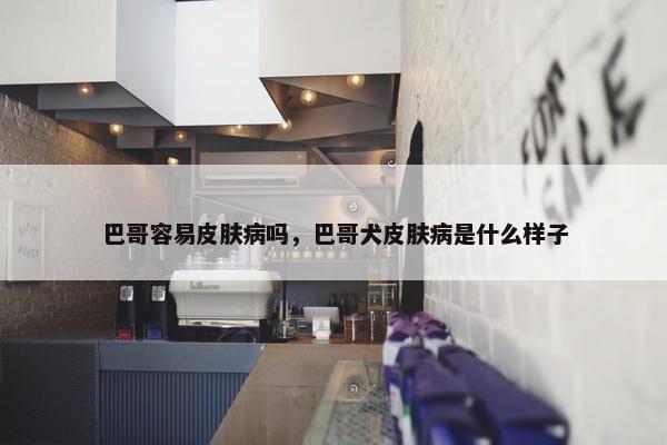 巴哥容易皮肤病吗，巴哥犬皮肤病是什么样子