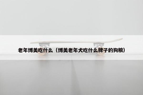 老年博美吃什么（博美老年犬吃什么牌子的狗粮）