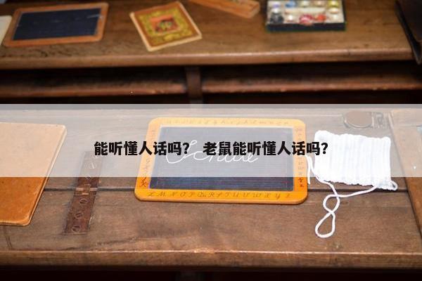 能听懂人话吗？ 老鼠能听懂人话吗？