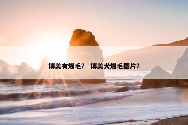 博美有爆毛？ 博美犬爆毛图片？