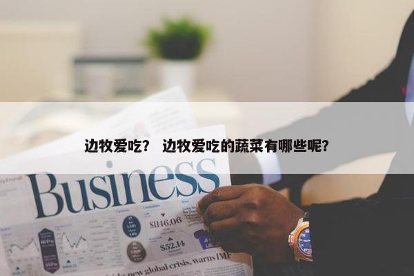 边牧爱吃？ 边牧爱吃的蔬菜有哪些呢？