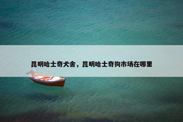 昆明哈士奇犬舍，昆明哈士奇狗市场在哪里