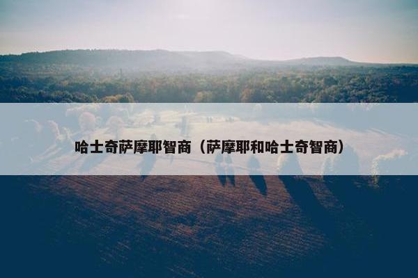 哈士奇萨摩耶智商（萨摩耶和哈士奇智商）