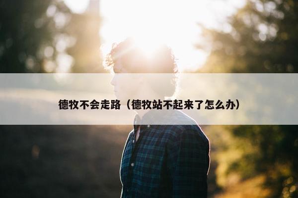 德牧不会走路（德牧站不起来了怎么办）