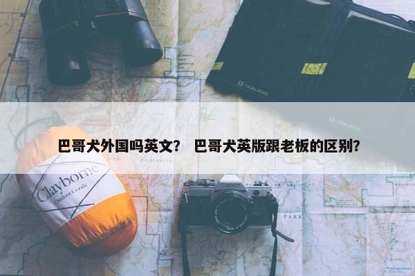 巴哥犬外国吗英文？ 巴哥犬英版跟老板的区别？