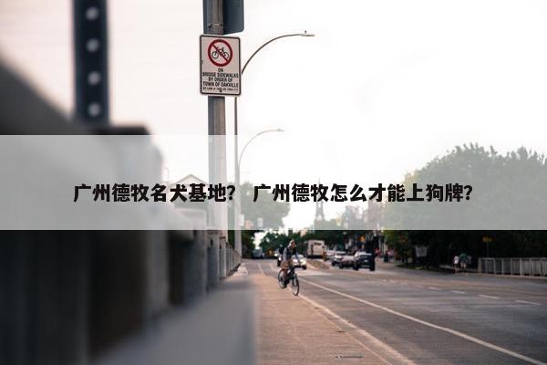 广州德牧名犬基地？ 广州德牧怎么才能上狗牌？