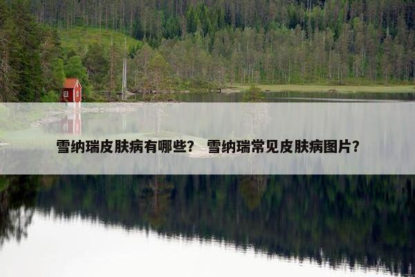 雪纳瑞皮肤病有哪些？ 雪纳瑞常见皮肤病图片？
