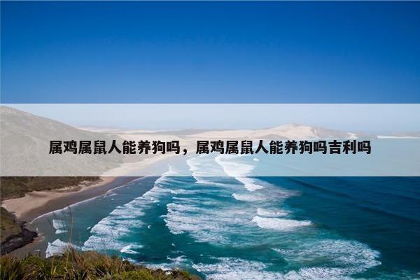 属鸡属鼠人能养狗吗，属鸡属鼠人能养狗吗吉利吗