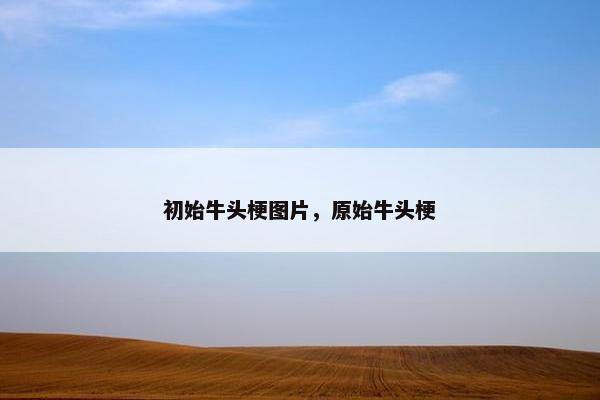 初始牛头梗图片，原始牛头梗