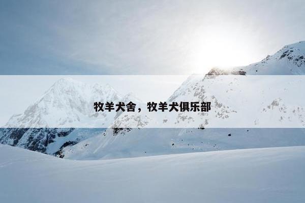 牧羊犬舍，牧羊犬俱乐部
