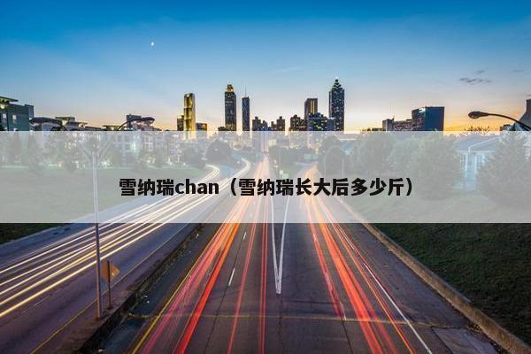 雪纳瑞chan（雪纳瑞长大后多少斤）