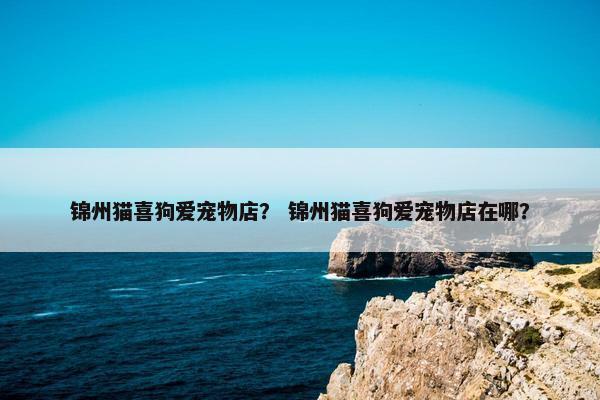 锦州猫喜狗爱宠物店？ 锦州猫喜狗爱宠物店在哪？
