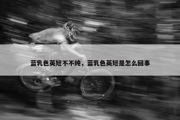 蓝乳色英短不不纯，蓝乳色英短是怎么回事