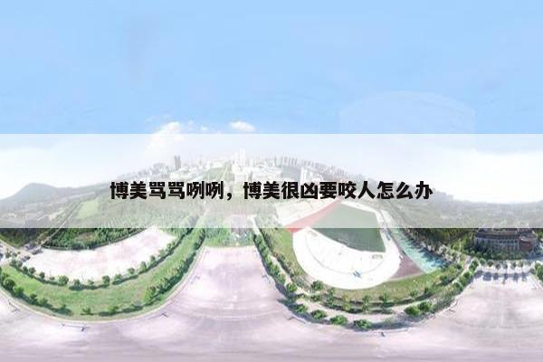 博美骂骂咧咧，博美很凶要咬人怎么办