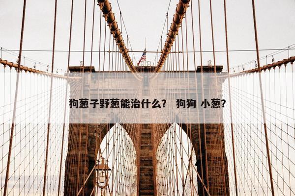 狗葱子野葱能治什么？ 狗狗 小葱？
