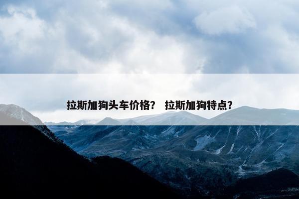 拉斯加狗头车价格？ 拉斯加狗特点？