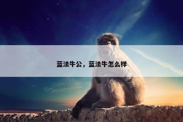 蓝法牛公，蓝法牛怎么样