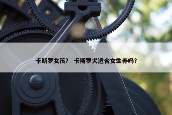 卡斯罗女孩？ 卡斯罗犬适合女生养吗？