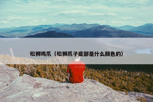 松狮鸡爪（松狮爪子底部是什么颜色的）