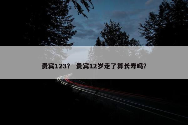 贵宾123？ 贵宾12岁走了算长寿吗？