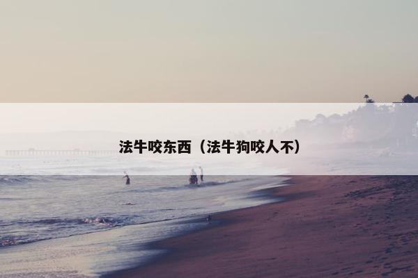 法牛咬东西（法牛狗咬人不）