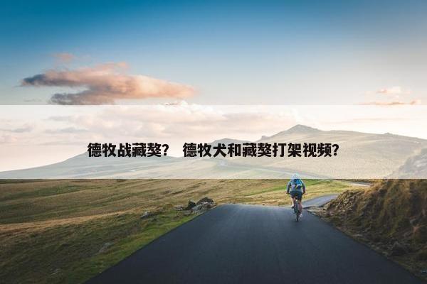 德牧战藏獒？ 德牧犬和藏獒打架视频？