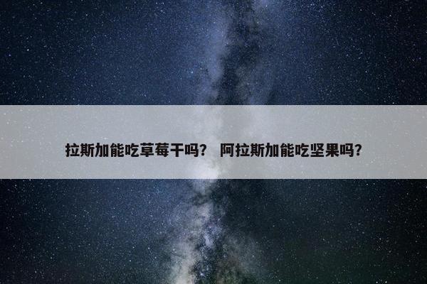 拉斯加能吃草莓干吗？ 阿拉斯加能吃坚果吗？