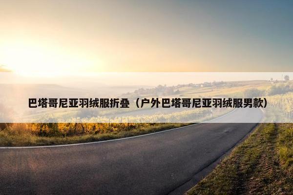 巴塔哥尼亚羽绒服折叠（户外巴塔哥尼亚羽绒服男款）