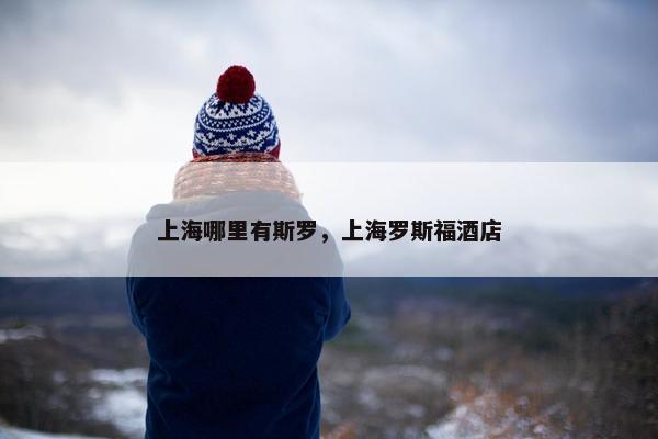 上海哪里有斯罗，上海罗斯福酒店