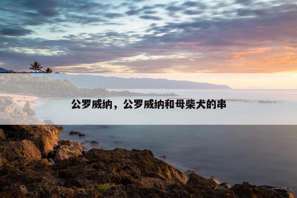 公罗威纳，公罗威纳和母柴犬的串