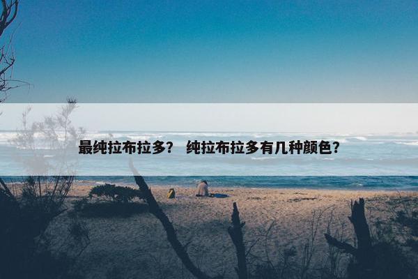 最纯拉布拉多？ 纯拉布拉多有几种颜色？