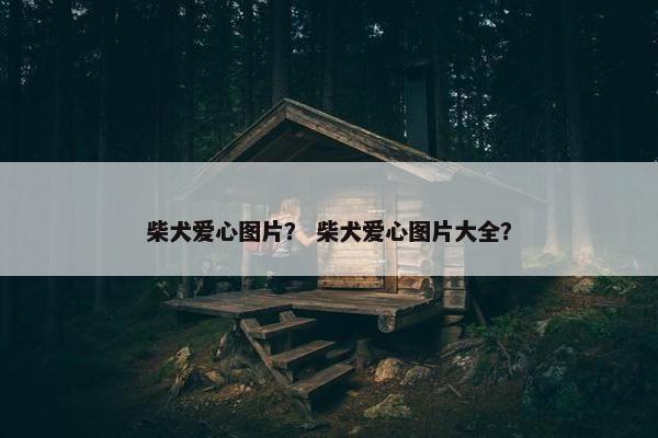柴犬爱心图片？ 柴犬爱心图片大全？