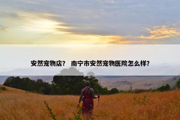 安然宠物店？ 南宁市安然宠物医院怎么样？