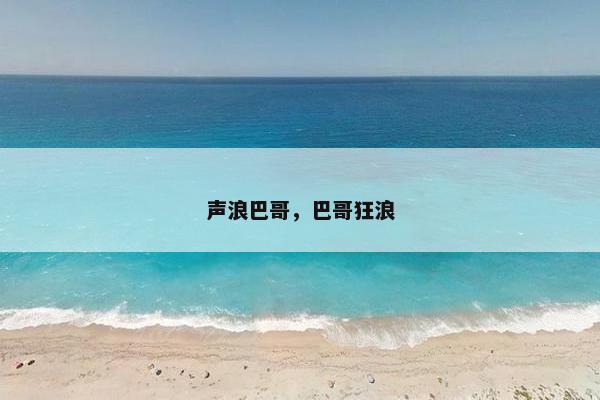 声浪巴哥，巴哥狂浪