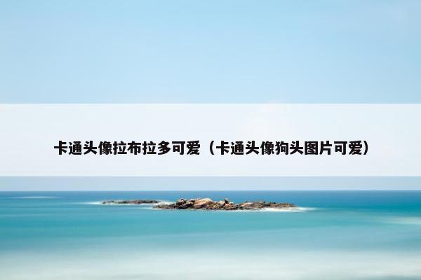 卡通头像拉布拉多可爱（卡通头像狗头图片可爱）