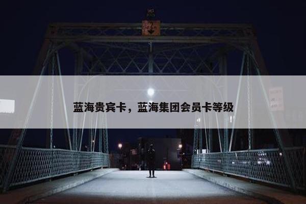 蓝海贵宾卡，蓝海集团会员卡等级