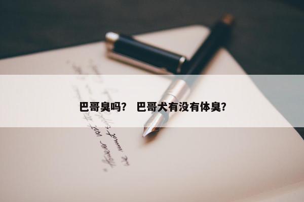 巴哥臭吗？ 巴哥犬有没有体臭？