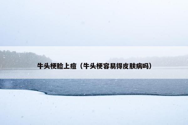 牛头梗脸上痘（牛头梗容易得皮肤病吗）
