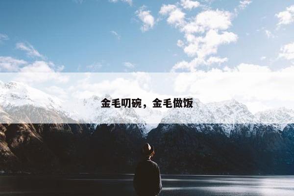 金毛叨碗，金毛做饭