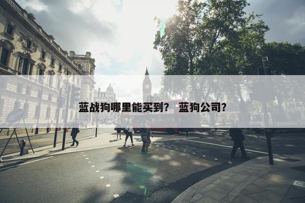 蓝战狗哪里能买到？ 蓝狗公司？