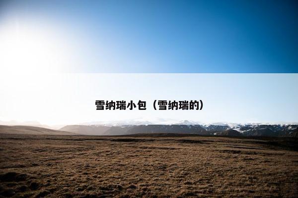 雪纳瑞小包（雪纳瑞的）