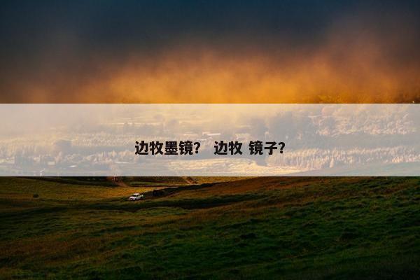 边牧墨镜？ 边牧 镜子？