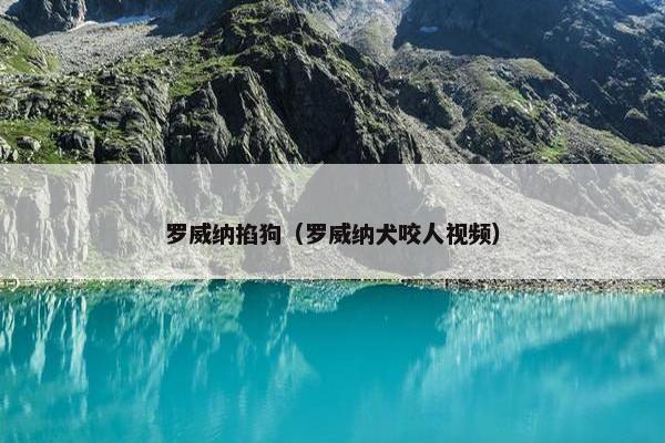 罗威纳掐狗（罗威纳犬咬人视频）